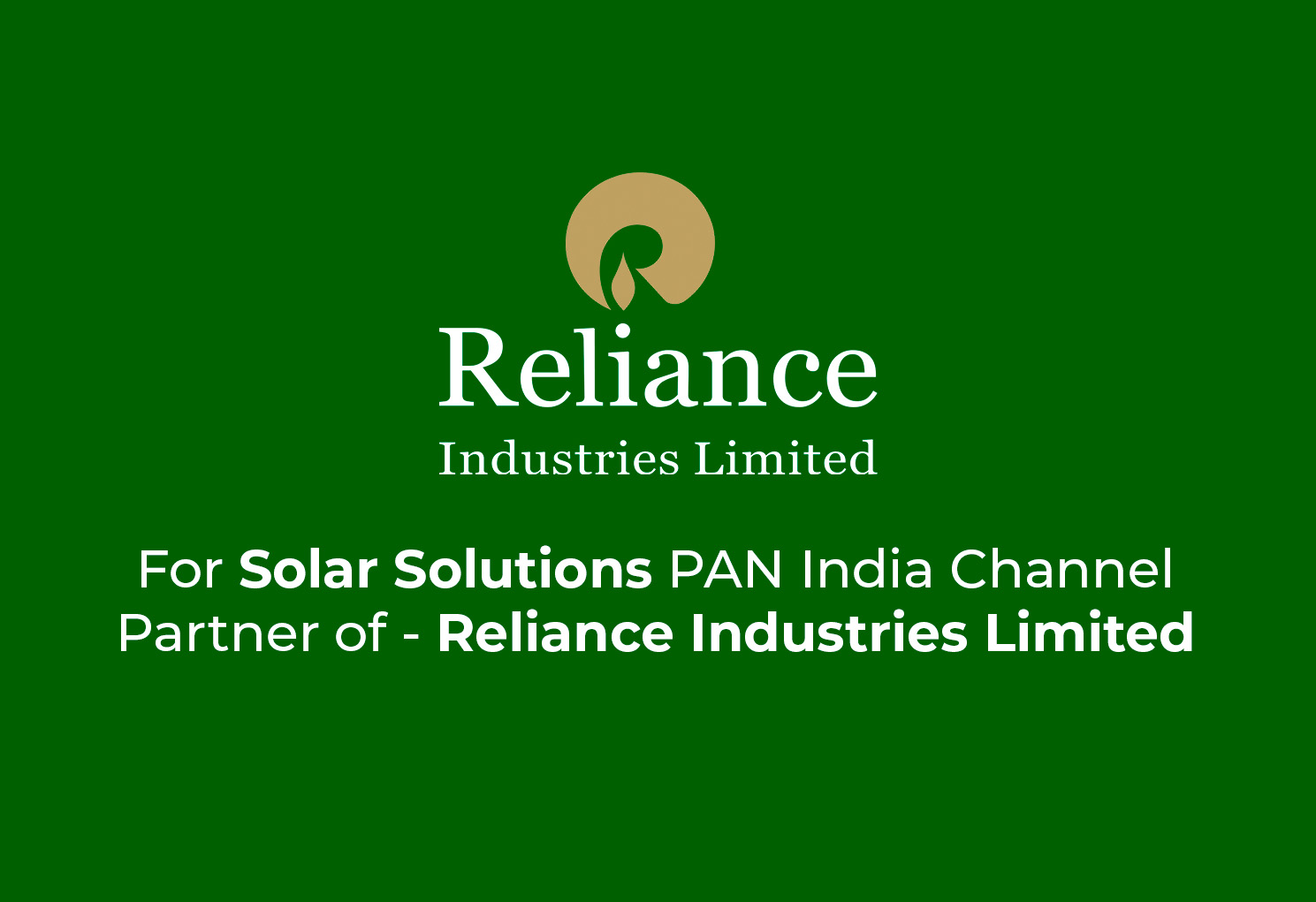 reliance industries for solar solutions